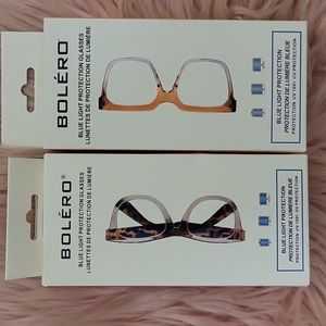 Brand New BOLERO BLUE LIGHT PROTECTION GLASSES-2CT.